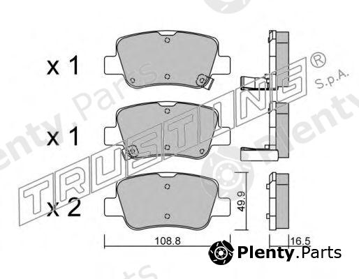  TRUSTING part 898.0 (8980) Brake Pad Set, disc brake