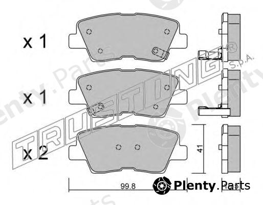  TRUSTING part 903.0 (9030) Brake Pad Set, disc brake