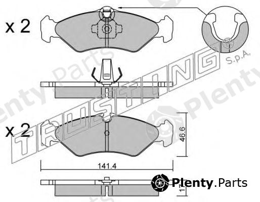  TRUSTING part 587.1 (5871) Brake Pad Set, disc brake