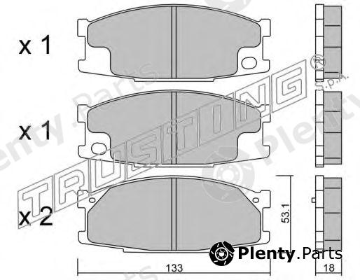  TRUSTING part 926.0 (9260) Brake Pad Set, disc brake
