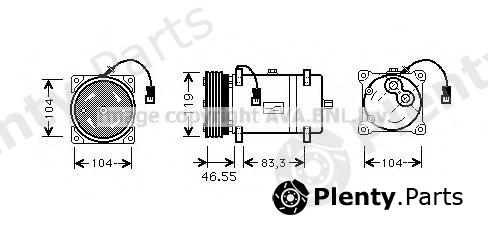  AVA QUALITY COOLING part CNAK161 Compressor, air conditioning