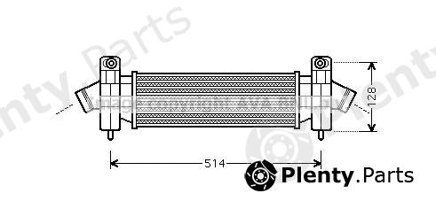  AVA QUALITY COOLING part FDA4341 Intercooler, charger