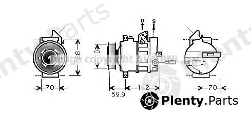  AVA QUALITY COOLING part VWAK298 Compressor, air conditioning