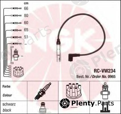  NGK part RC-VW234 (RCVW234) Ignition Cable Kit