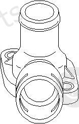  TOPRAN part 107310 Coolant Flange