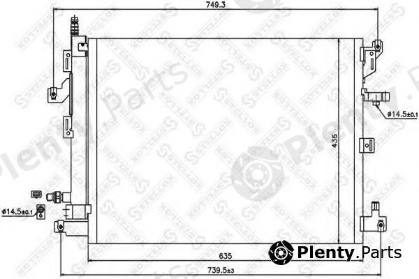  STELLOX part 10-45663-SX (1045663SX) Condenser, air conditioning