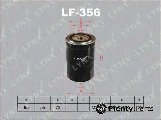  LYNXauto part LF356 Fuel filter