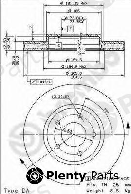  BREMBO part 09.7731.11 (09773111) Brake Disc