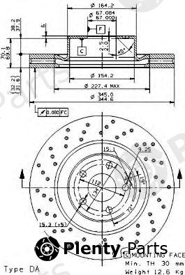  BREMBO part 09.9382.11 (09938211) Brake Disc