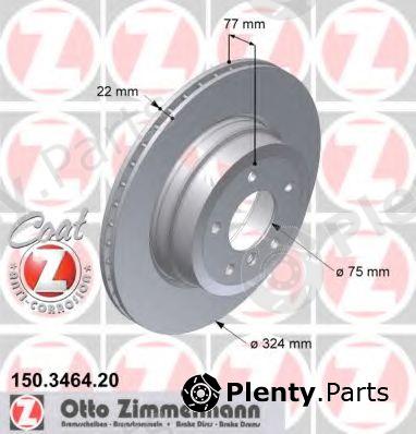  ZIMMERMANN part 150.3464.20 (150346420) Brake Disc