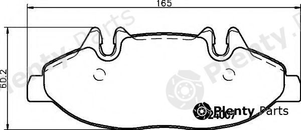  HELLA part 8DB355010-651 (8DB355010651) Brake Pad Set, disc brake