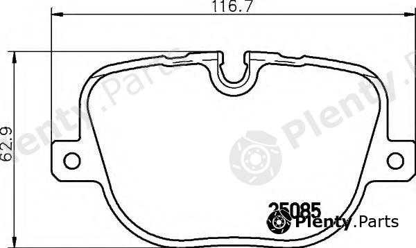  HELLA part 8DB355015-451 (8DB355015451) Brake Pad Set, disc brake