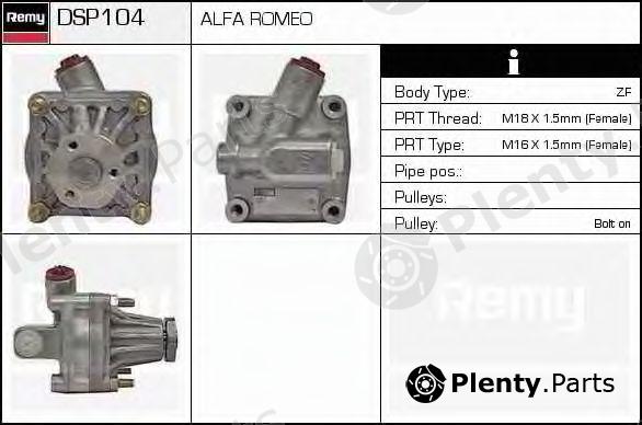  DELCO REMY part DSP104 Hydraulic Pump, steering system