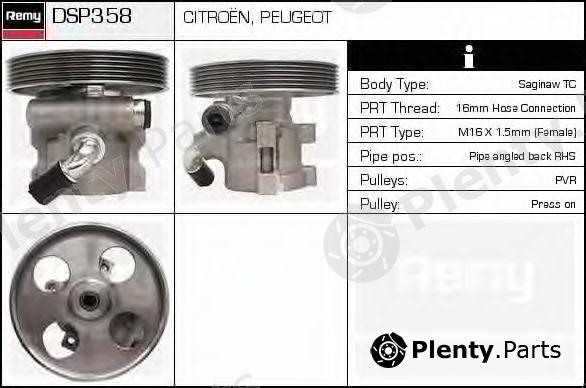  DELCO REMY part DSP358 Hydraulic Pump, steering system