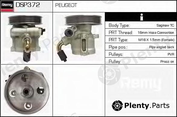  DELCO REMY part DSP372 Hydraulic Pump, steering system