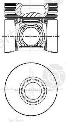  NÜRAL part 87-122208-10 (8712220810) Piston