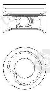  NÜRAL part 87-307107-20 (8730710720) Piston