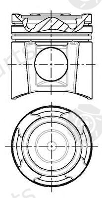  NÜRAL part 87-136500-65 (8713650065) Piston