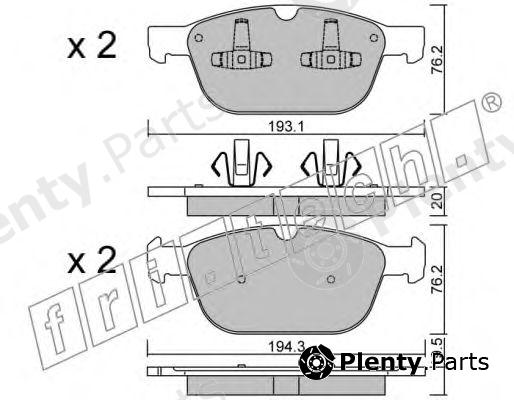  fri.tech. part 851.0 (8510) Brake Pad Set, disc brake