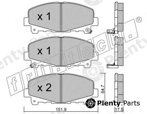  fri.tech. part 884.0 (8840) Brake Pad Set, disc brake