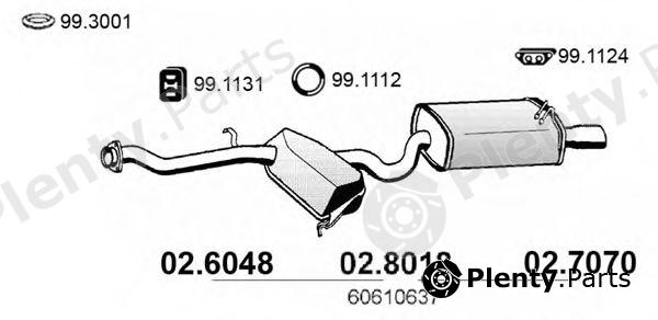  ASSO part 02.8018 (028018) Middle-/End Silencer
