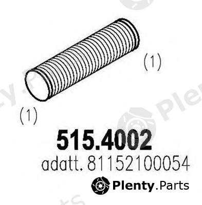 ASSO part 515.4002 (5154002) Flex Hose, exhaust system