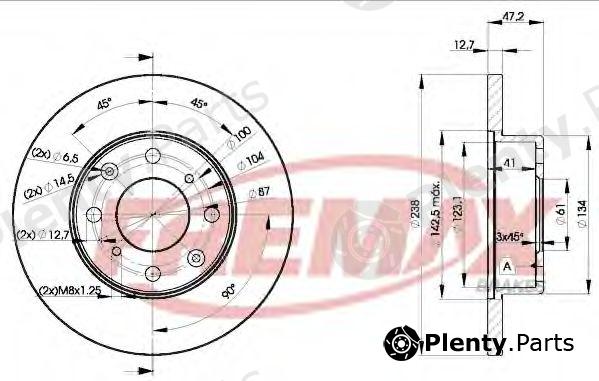  FREMAX part BD-0829 (BD0829) Brake Disc