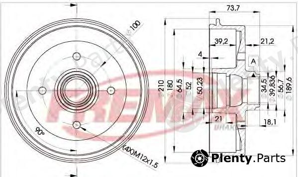  FREMAX part BD-1511 (BD1511) Brake Drum