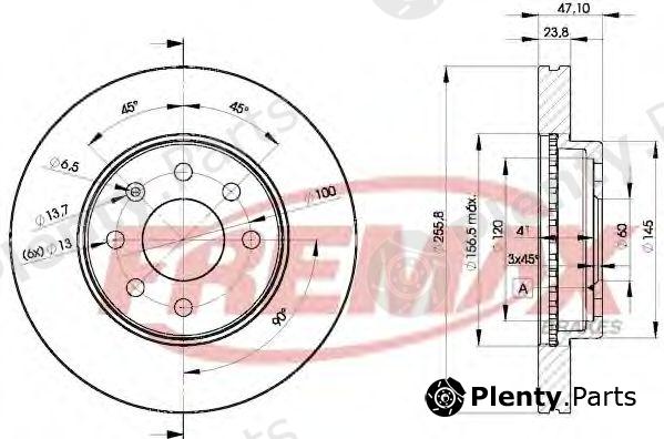  FREMAX part BD-2559 (BD2559) Brake Disc