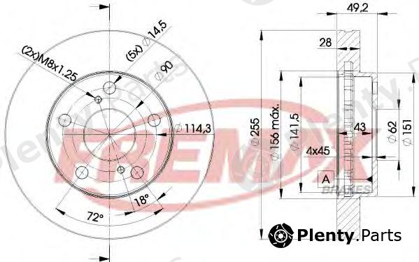  FREMAX part BD-3302 (BD3302) Brake Disc