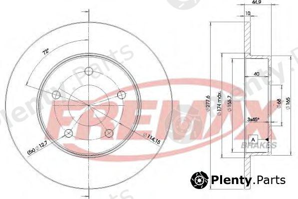  FREMAX part BD-4101 (BD4101) Brake Disc