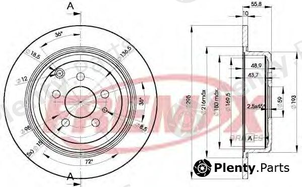 FREMAX part BD-4621 (BD4621) Brake Disc