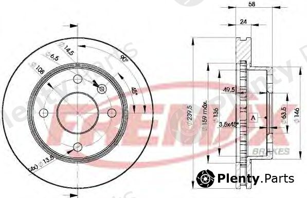  FREMAX part BD-4844 (BD4844) Brake Disc