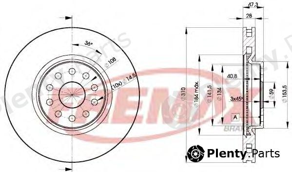  FREMAX part BD-4921 (BD4921) Brake Disc