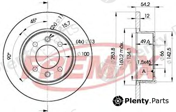  FREMAX part BD-5166 (BD5166) Brake Disc