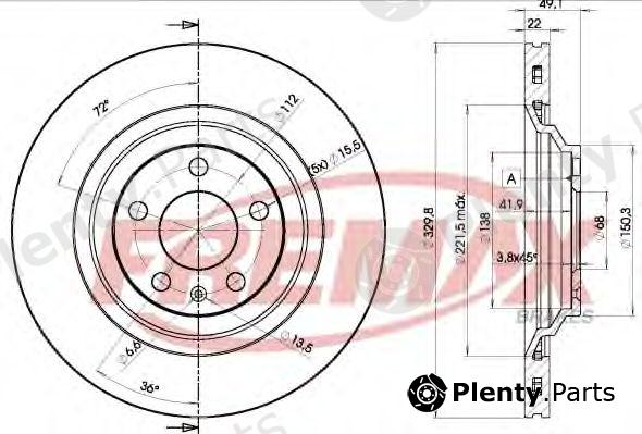  FREMAX part BD-5314 (BD5314) Brake Disc