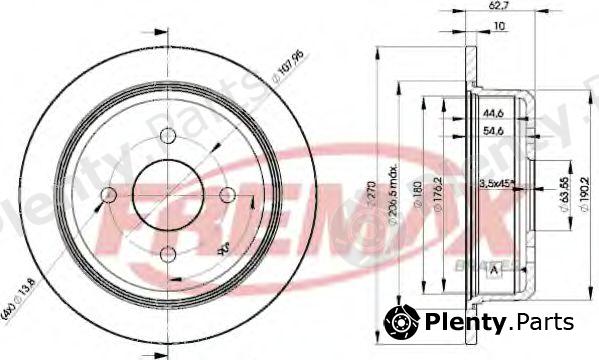 FREMAX part BD-5951 (BD5951) Brake Disc
