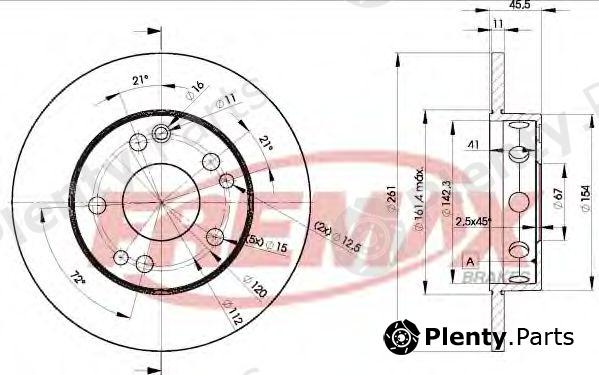  FREMAX part BD-6460 (BD6460) Brake Disc