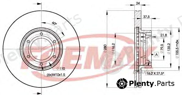  FREMAX part BD-6847 (BD6847) Brake Disc