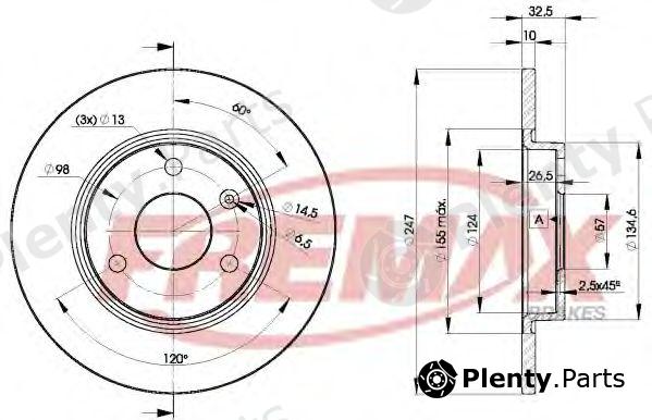  FREMAX part BD-7276 (BD7276) Brake Disc