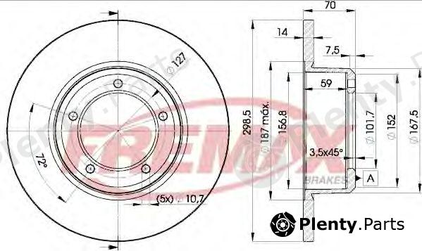  FREMAX part BD-7329 (BD7329) Brake Disc