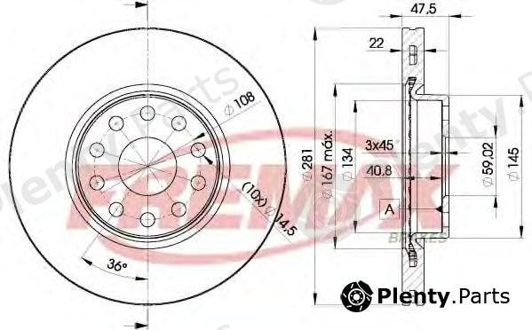  FREMAX part BD-7489 (BD7489) Brake Disc