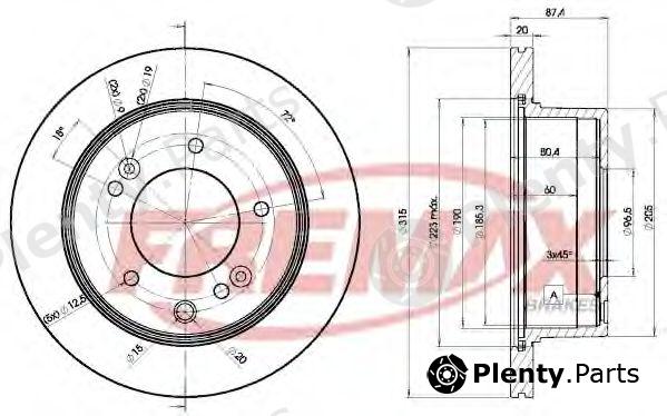  FREMAX part BD-8411 (BD8411) Brake Disc