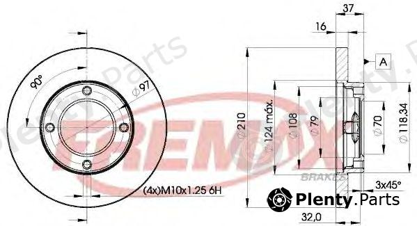  FREMAX part BD-8702 (BD8702) Brake Disc