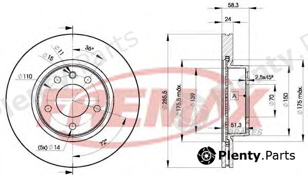  FREMAX part BD-9054 (BD9054) Brake Disc