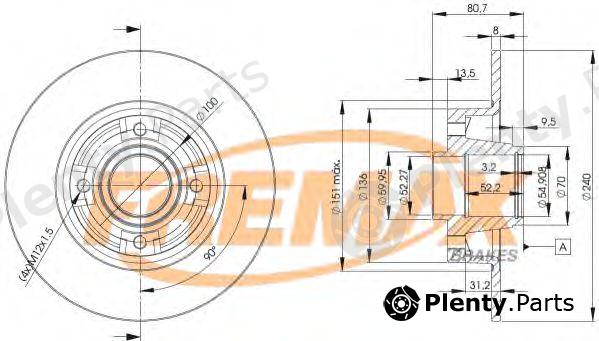  FREMAX part BD-7823 (BD7823) Brake Disc