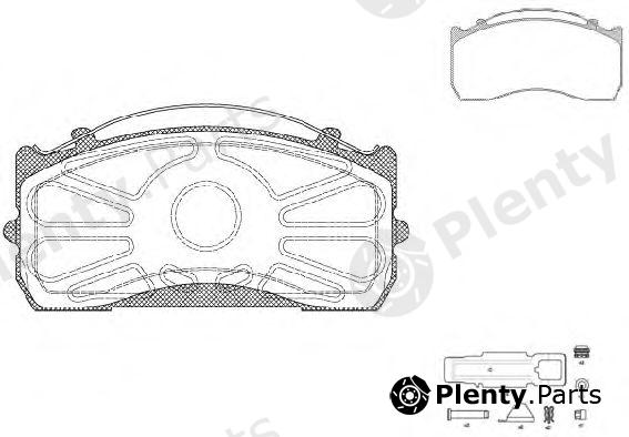  ROADHOUSE part 281580 Brake Pad Set, disc brake