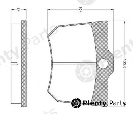  REMSA part 1015 Brake Pad Set, disc brake