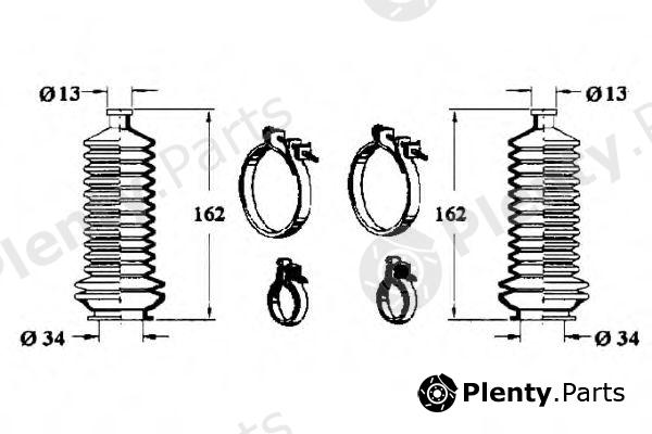  OCAP part 0903209 Bellow Set, steering