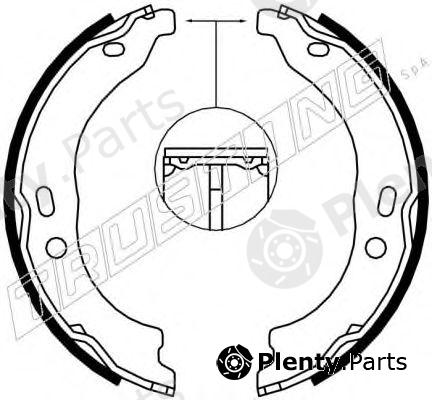  TRUSTING part 034.118 (034118) Brake Shoe Set, parking brake